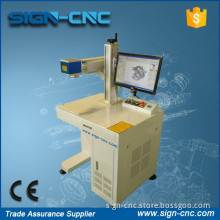 gold copper marking engraving machine fiber laser marking machine / IPG laser source for metal tube glass cup